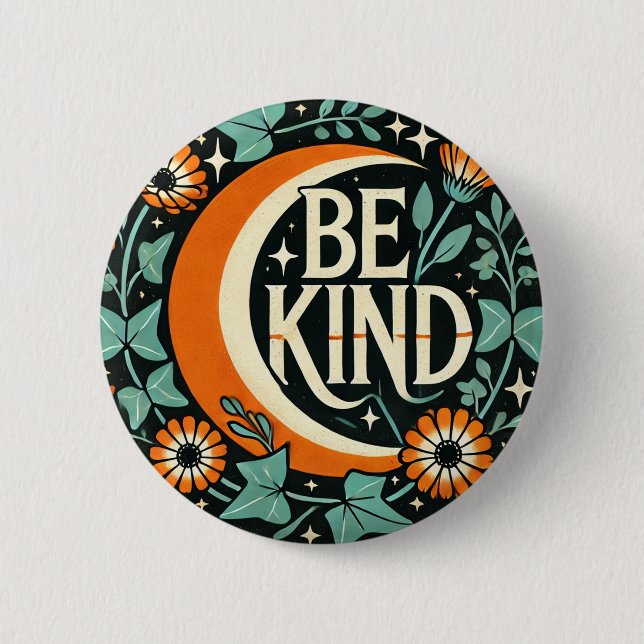 Retro Be Kind                                      6 Cm Round Badge (Front)