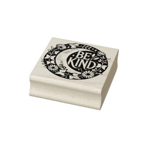 Retro Be Kind Rubber Stamp