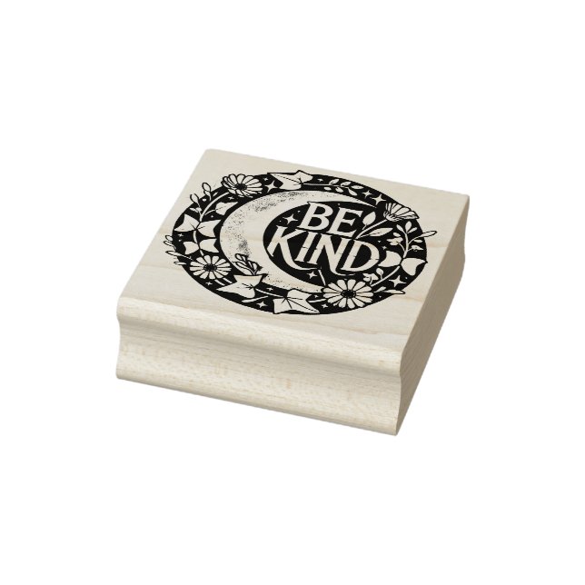 Retro Be Kind                                      Rubber Stamp (Stamp)