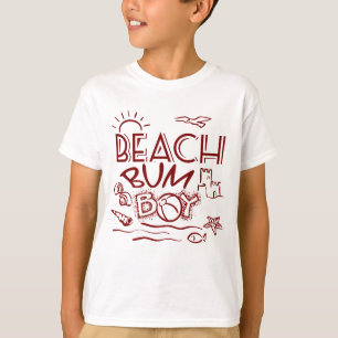 Retro Beach Bum Boy T shirt