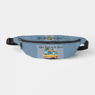 Retro Beach Camper Van Sticker T-Shirt Design   Vi Bum Bags