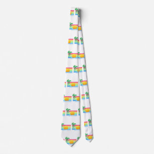 Retro Beach Grand Cayman Tie