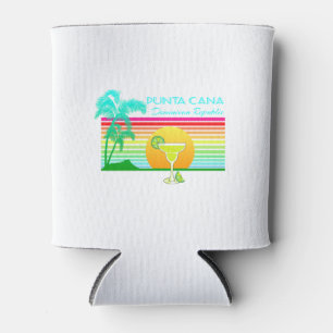 Retro Beach Punta Cana Margarita Can Cooler
