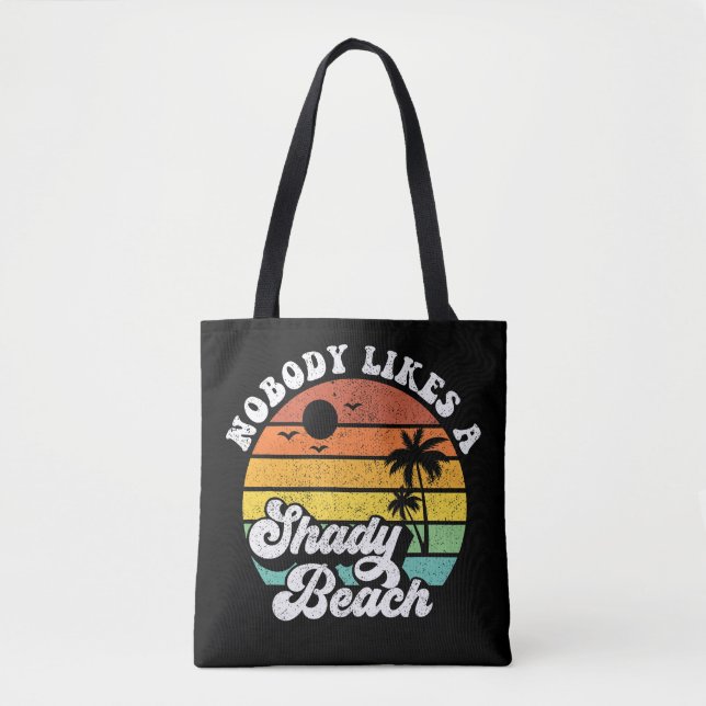 Retro Beach Tote Bag (Front)