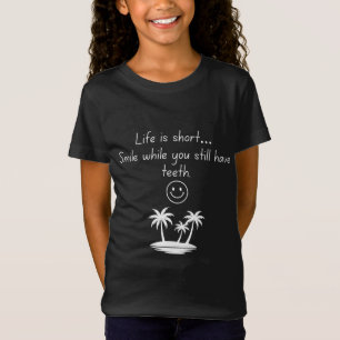Retro Beach Vibe Smiley Face Tee - Funny Humour