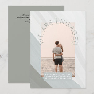 RETRO Beach Vibe Wedding Stationery PHOTO Invitation