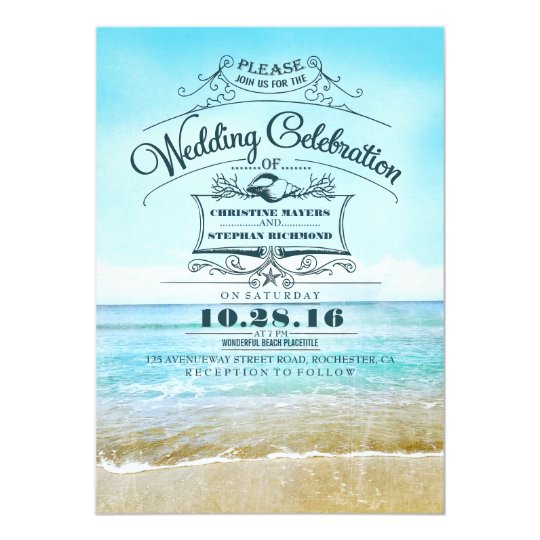 Beach Wedding Invite 2