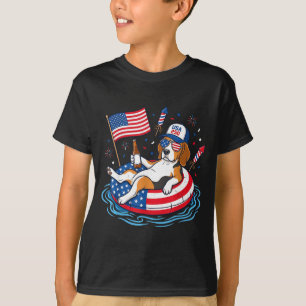 Retro beagle beer usa 250th anniversary 4th of T-Shirt