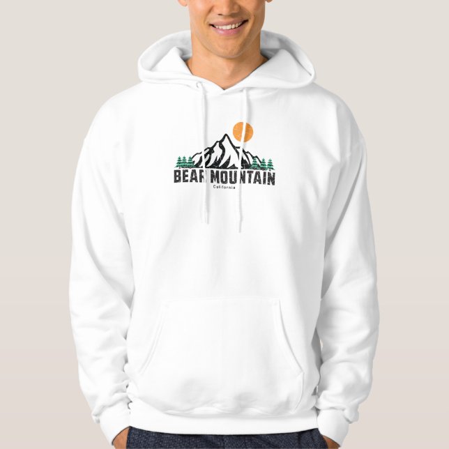 Retro Bear Mountain Ski Hoodie (Front)