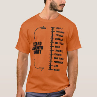 Retro Beard Growth Chart Bearded Men Mens 2 T-Shirt