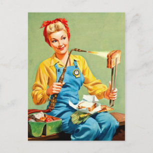 Retro Beauty 38 Postcard