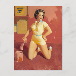 Retro Beauty 59 Postcard