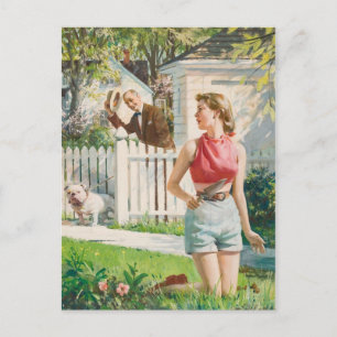 Retro Beauty 70 Postcard