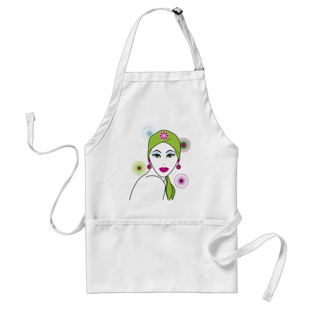 Retro Beauty Standard Apron (Front)