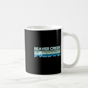 Retro Beaver Creek, Colorado Distressed Skiing Coffee Mug
