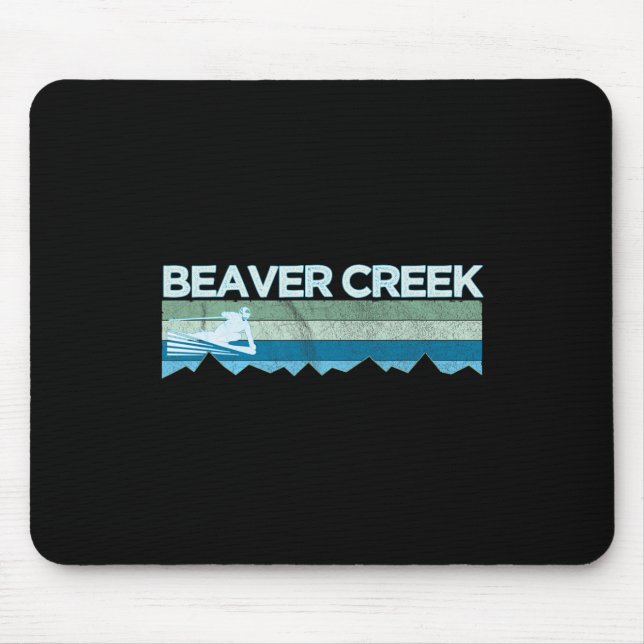Retro Beaver Creek  Mouse Mat (Front)