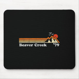 Retro Beaver Creek Ski Resort Colorado Snowboard S Mouse Mat