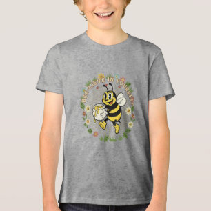 Retro Bee-lieve In Yourself Vintage Honey Bee Tri-Blend Shirt
