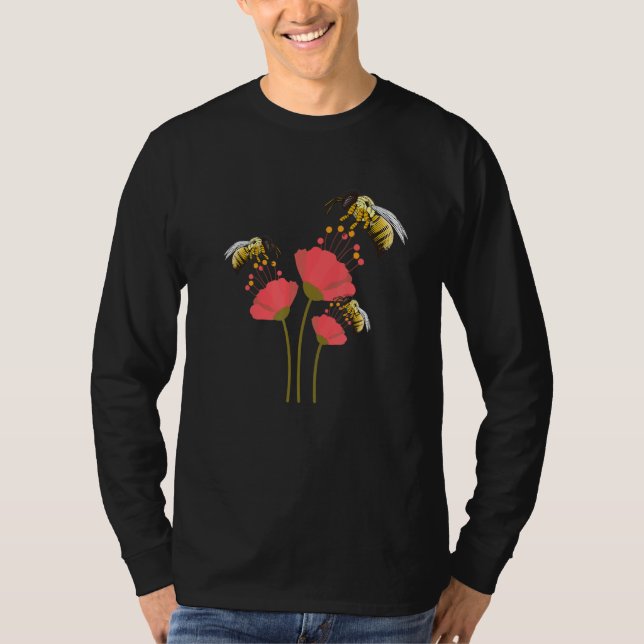 Retro Beekeeper Beekeeping Bumblebee Vintage 1 T-Shirt (Front)