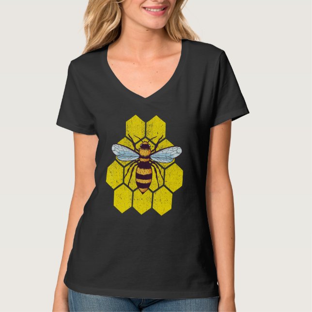 Retro Beekeeper Beekeeping Bumblebee Vintage Save  T-Shirt (Front)