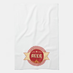 Retro Beer Logo Bar Towels