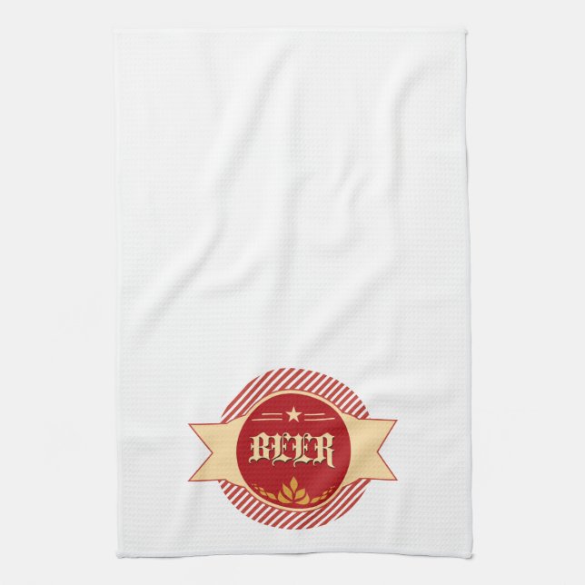 Retro Beer Logo Bar Towels (Vertical)