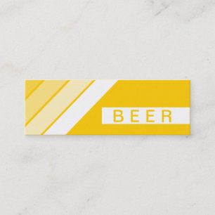 retro BEER Mini Business Card