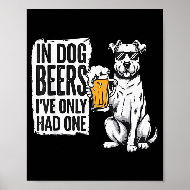 Retro Beer Pun Bar Pub Crawl Party Men - Funny Bee Poster (Front)