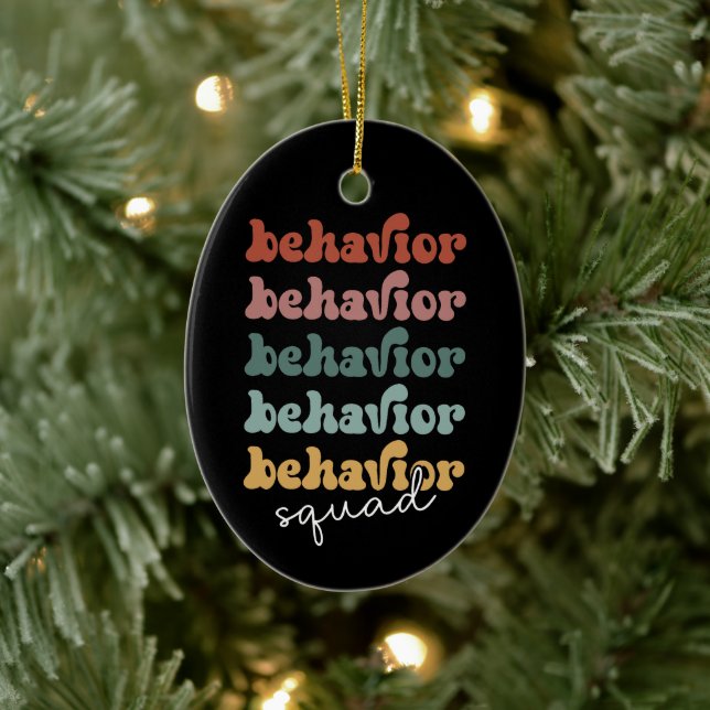 Retro Behavior Squad Behavioral Therapist Ceramic Tree Decoration (Tree)