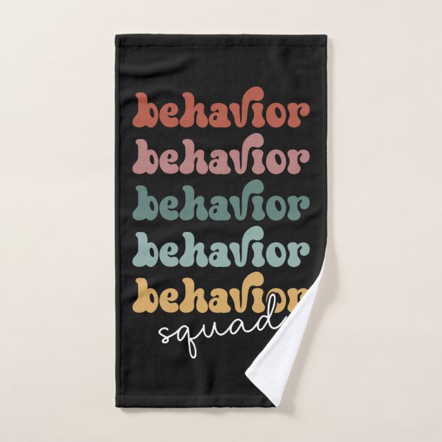 Retro Behaviour Squad Behavioural Therapist Hand Towel (Hand Towel)