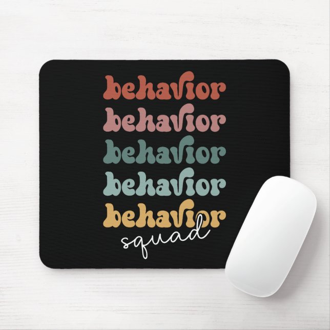Retro Behaviour Squad Behavioural Therapist Mouse Mat (With Mouse)