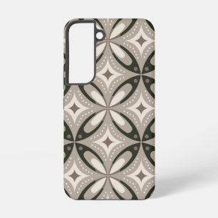 Retro Beige & Brown Geometric Shapes Samsung Galaxy Case