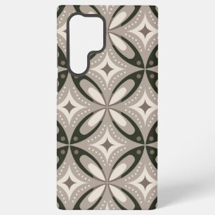 Retro Beige & Brown Geometric Shapes Samsung Galaxy Case