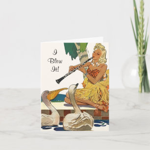 Retro Belated Birthday Oops Card Cards I blew it!