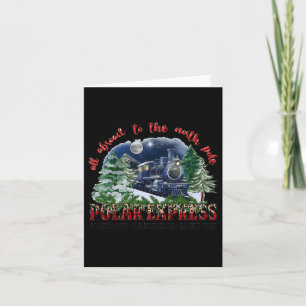 Retro Believe Train North Pole Polar Express All A Card
