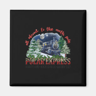 Retro Believe Train North Pole Polar Express All A Magnet