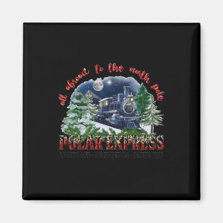 Retro Believe Train North Pole Polar Express All A Magnet