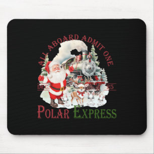Retro Believe Train North Pole Polar Express All A Mouse Mat