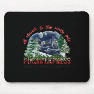 Retro Believe Train North Pole Polar Express All A Mouse Mat