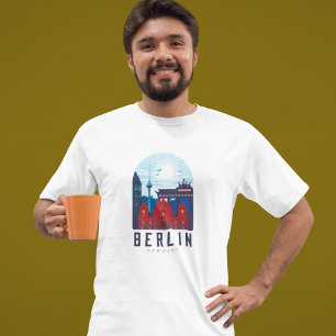 Retro Berlin Skyline Germany  T-Shirt