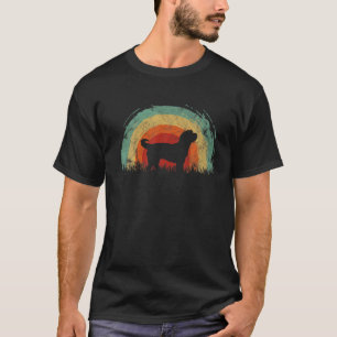Retro Bernedoodle Vintage Rainbow Dog Men Women T-Shirt