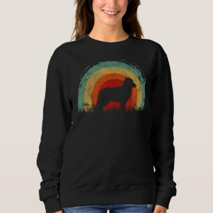 Retro Bernese Mountain Vintage Rainbow Dog Men Wom Sweatshirt
