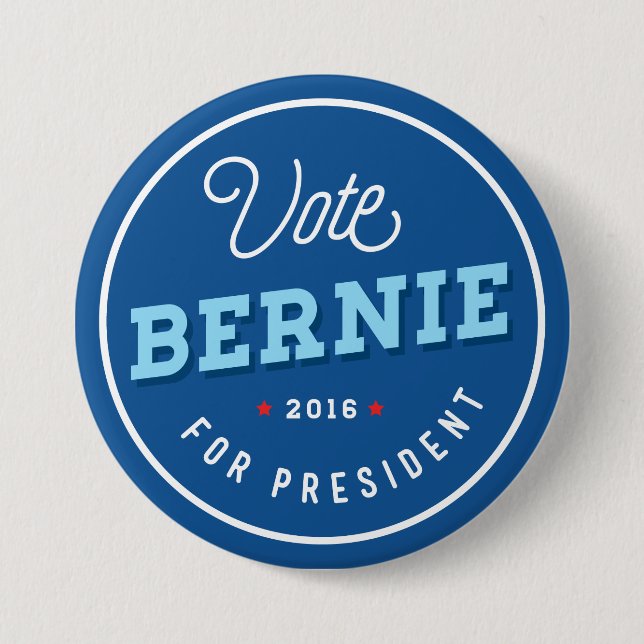 Retro Bernie 7.5 Cm Round Badge (Front)