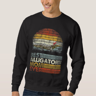Retro Best Alligator Mom Ever Animals Sweatshirt