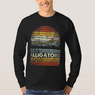 Retro Best Alligator Mum Ever Animals T-Shirt
