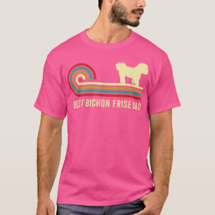 Retro Best Bichon Frise Dad Pet Owner Dog Lover Do T-Shirt