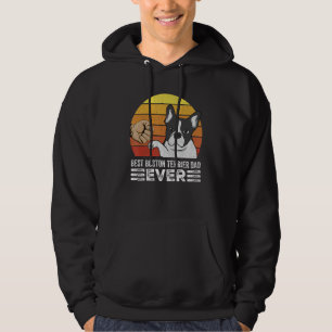 Retro Best Boston Terrier Dad Ever Shirt Gifts Vin