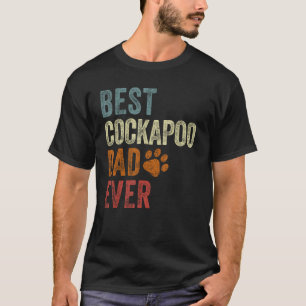 Retro Best Cockapoo Dad Ever Cockapoo Papa Father' T-Shirt