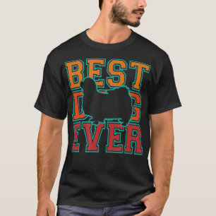 Retro Best Dog Ever Tibetan Spaniel Lover Theme De T-Shirt