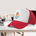 Retro Best Grandpa By Par Custom Fathers Day Trucker Hat<br><div class="desc">Retro Best Grandpa By Par design you can customise for the recipient of this cute golf theme design. Perfect gift for Father's Day or grandfather's birthday. The text "GRANDPA" can be customised with any dad moniker by clicking the "Personalise" button above. Can also double as a company swag if you...</div>
